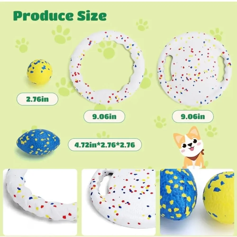 Nobleza Indestructible 4 piece Dog Toy set Interactive Durable NIB